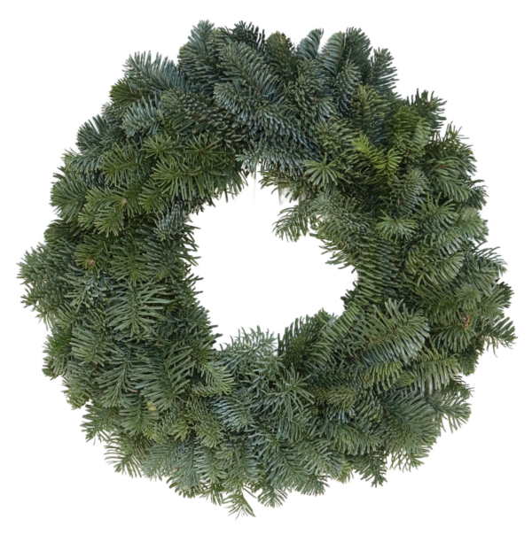 Plain Noble Fir Candle Ring Wreath